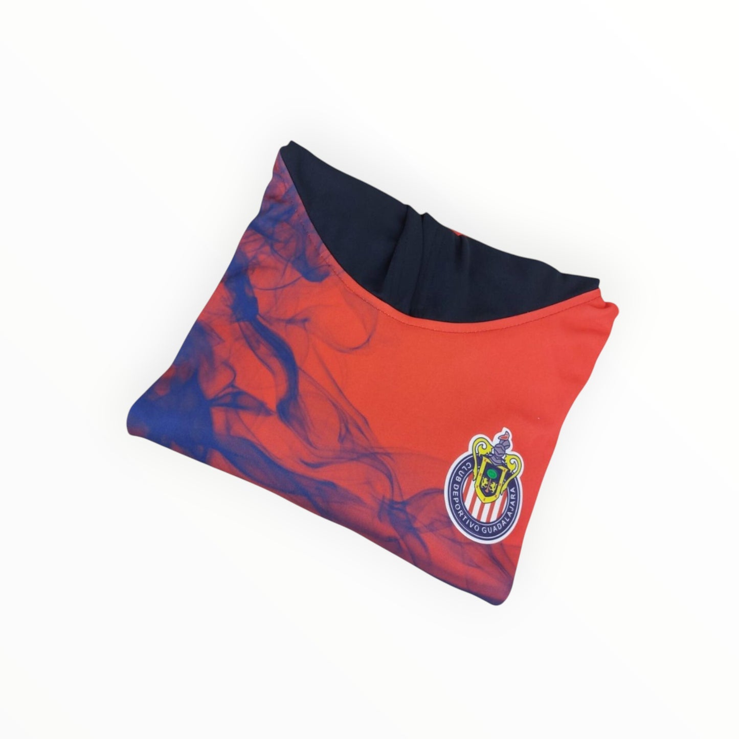 Sudadera Con Gorro Sin Cremallera Chivas Del Guadalajara Humo Rojo