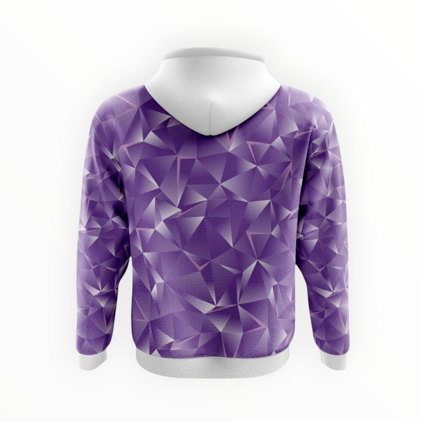 Sudadera Con Gorro Sin Cierre Club Real Madrid Tridimensional Morado