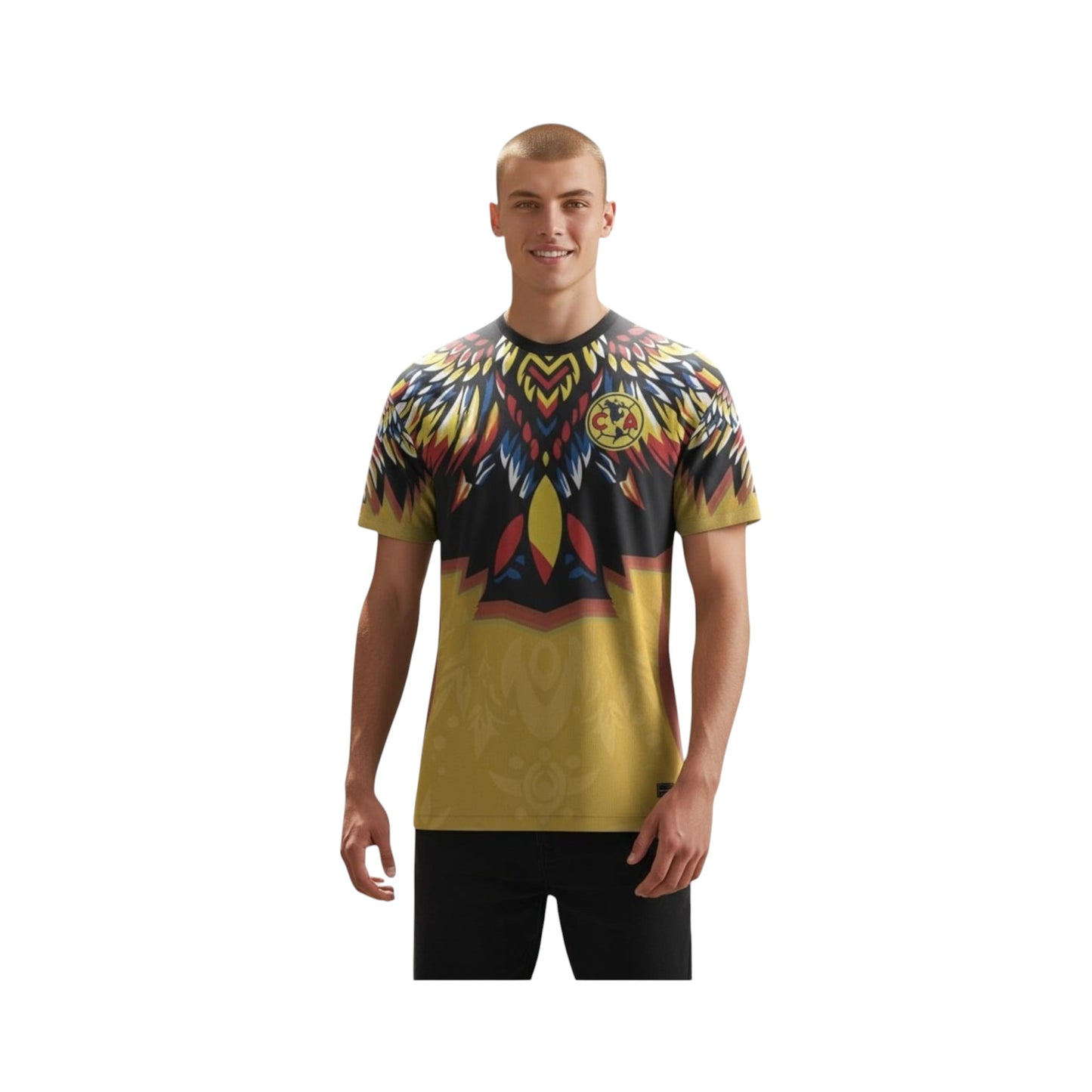 Jersey Águilas América Plumaje Amarillo Playera Fútbol