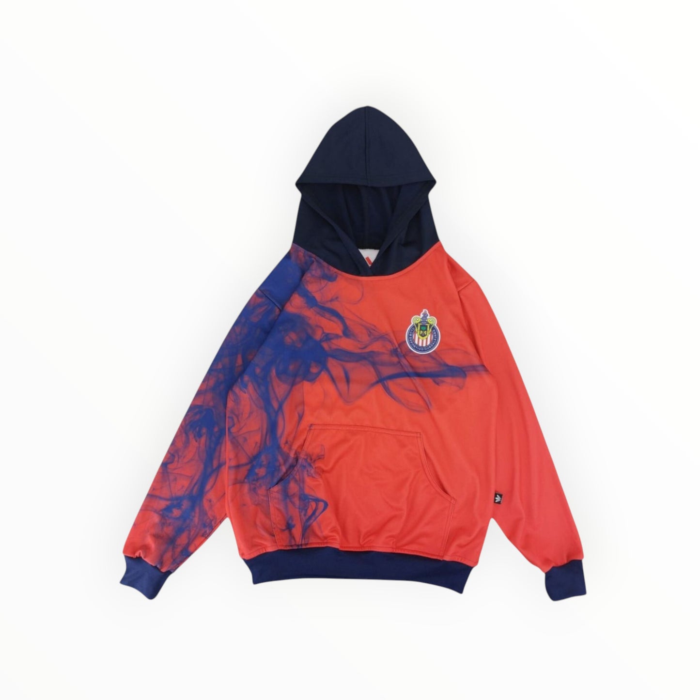 Sudadera Con Gorro Sin Cremallera Chivas Del Guadalajara Humo Rojo