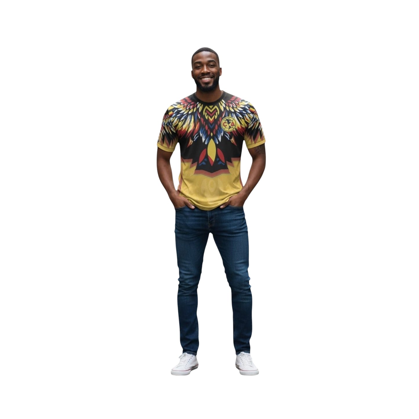 Jersey Águilas América Plumaje Amarillo Playera Fútbol
