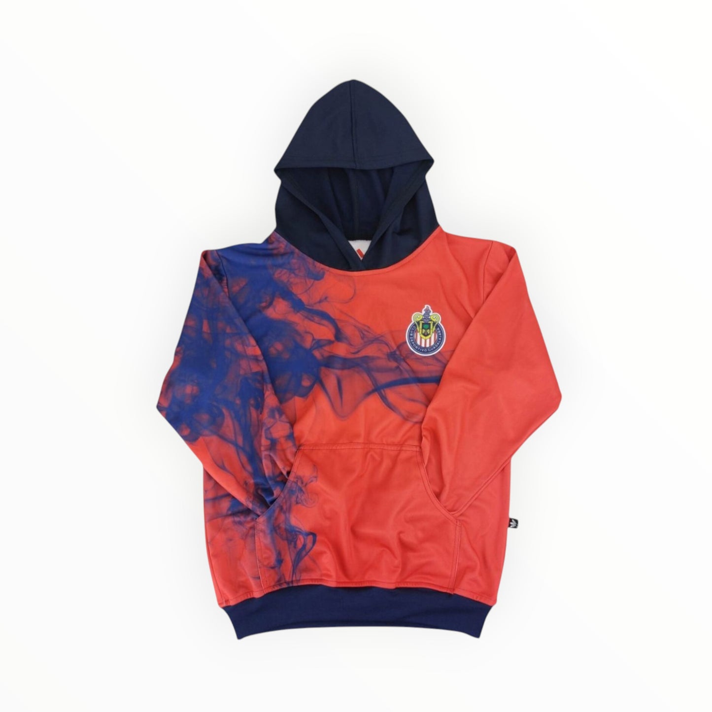 Sudadera Con Gorro Sin Cremallera Chivas Del Guadalajara Humo Rojo