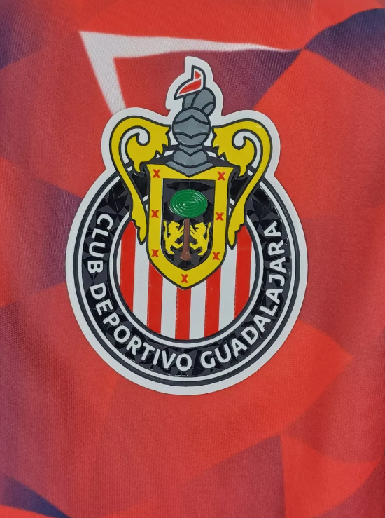Sudadera Con Gorro Sin Cierre Chivas Del Guadalajara Tridimensional Rojo