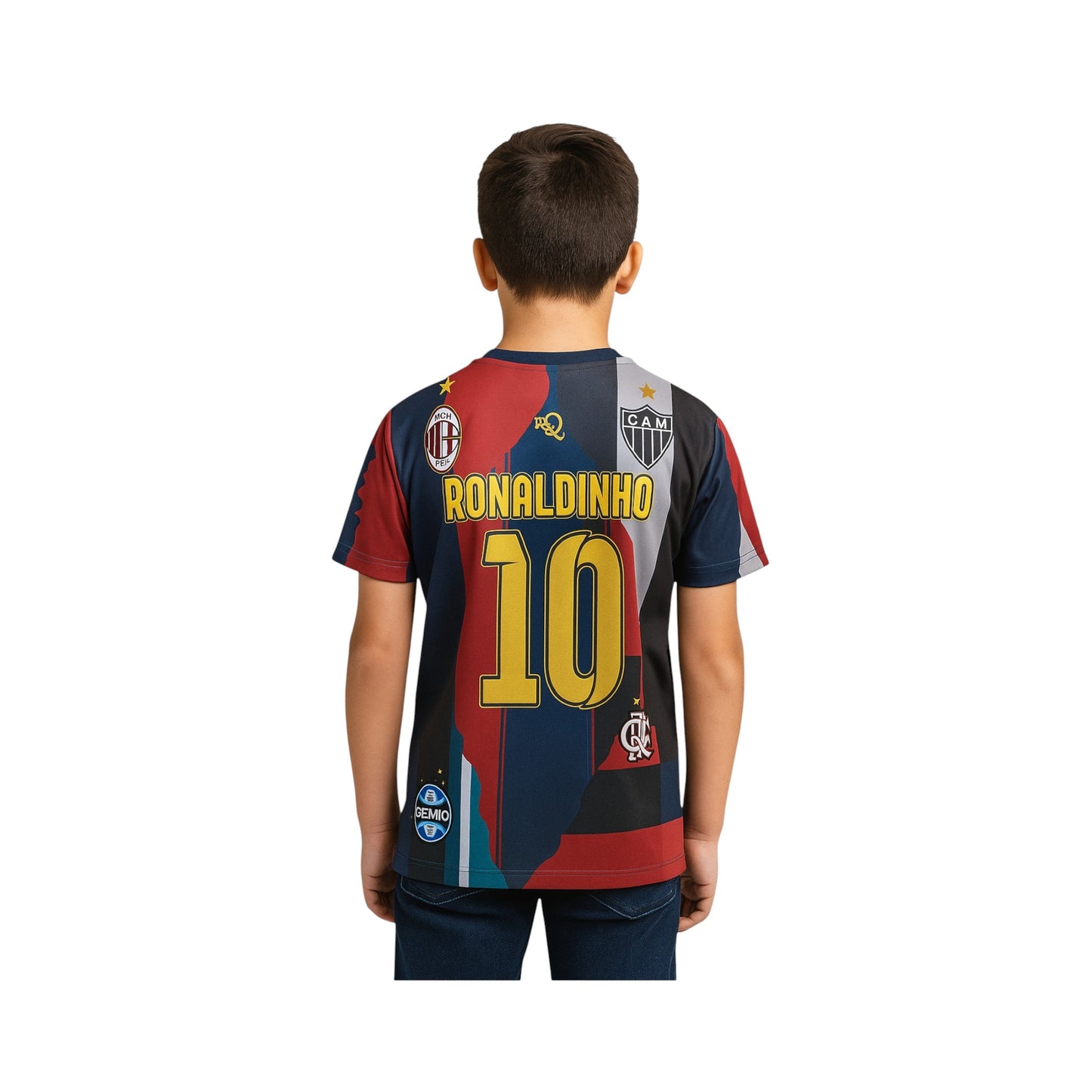 Jersey Ronaldinho Leyenda Fútbol Sport Playera Hombre