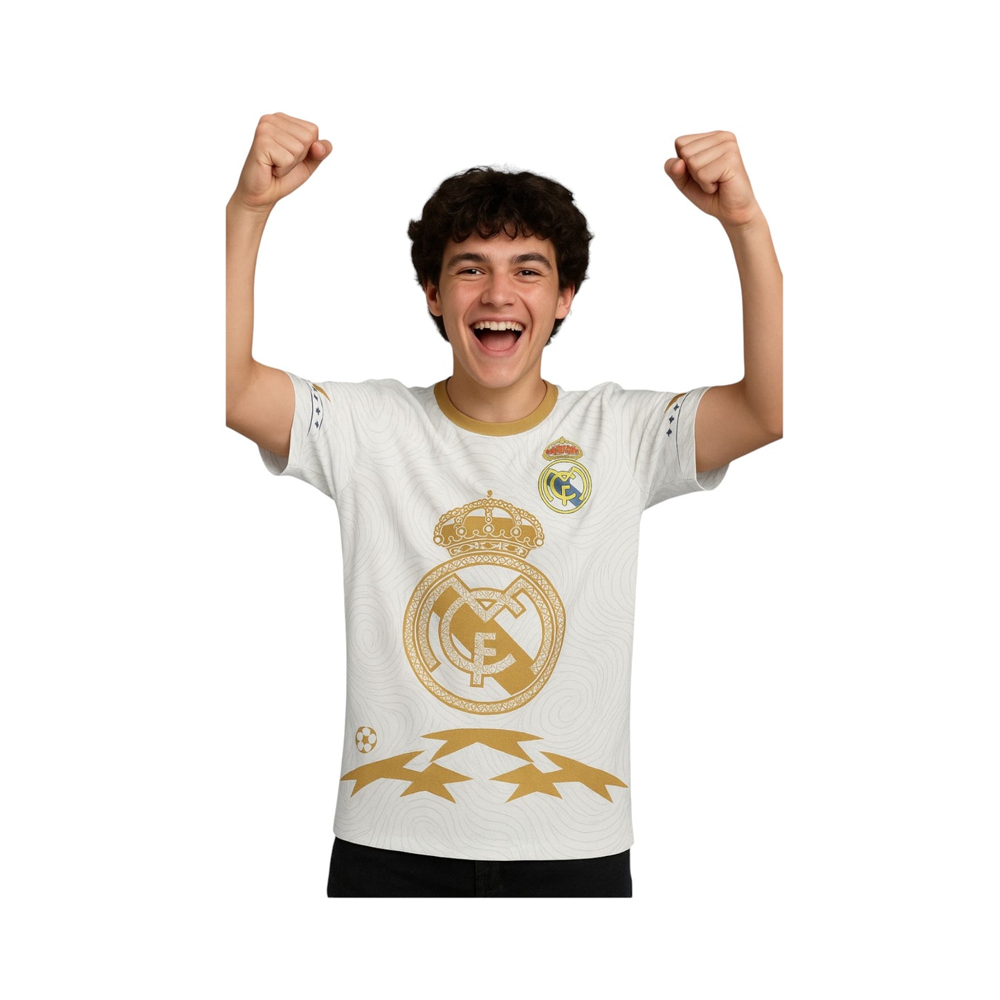 Jersey Real Madrid Champions Fútbol Sport Playera Hombre