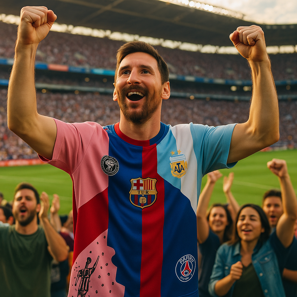 Jersey Messi Leyenda Fútbol Sport Playera Hombre