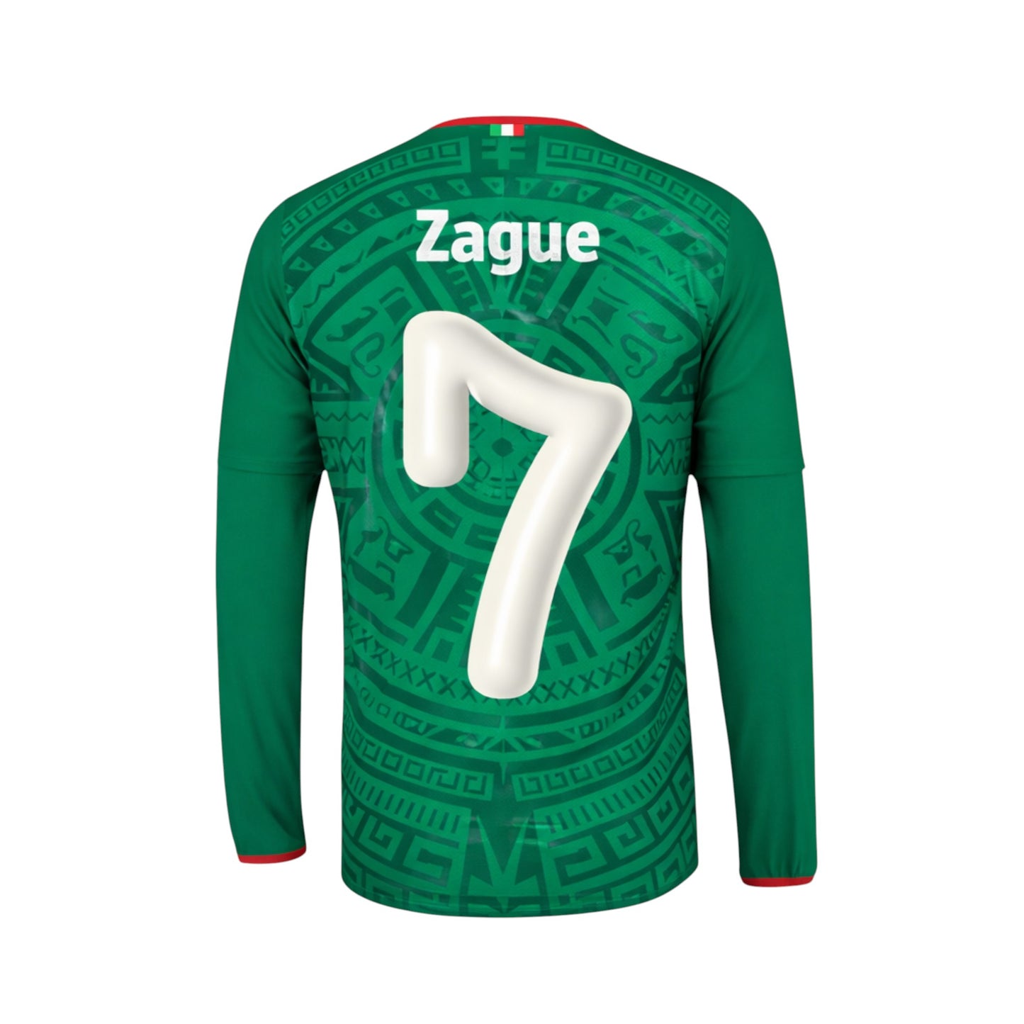 Jersey México Playera Albur V. Jugador Verde Mundial Hombre Manga Larga