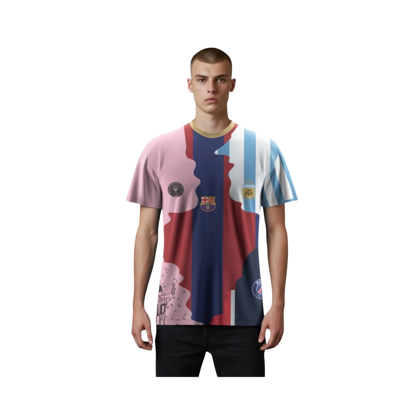 Jersey Messi Leyenda Fútbol Sport Playera Hombre