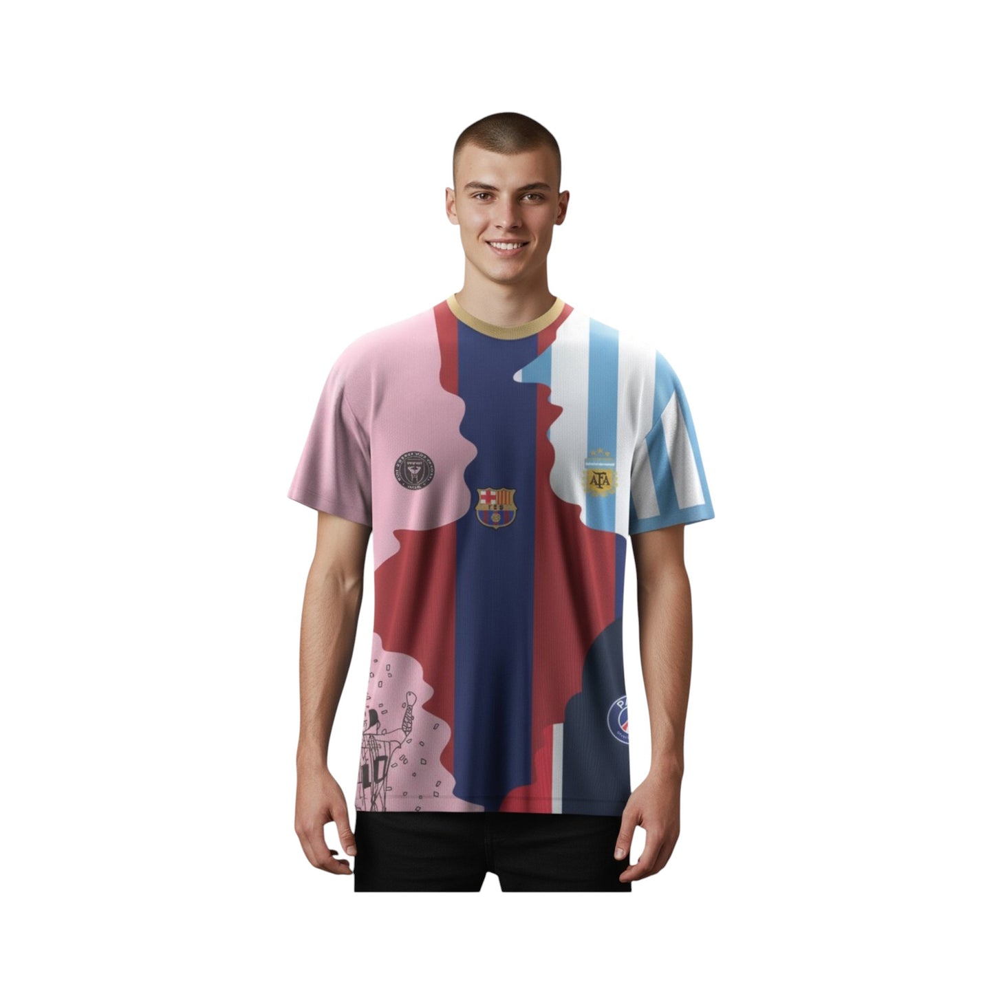 Jersey Messi Leyenda Fútbol Sport Playera Hombre