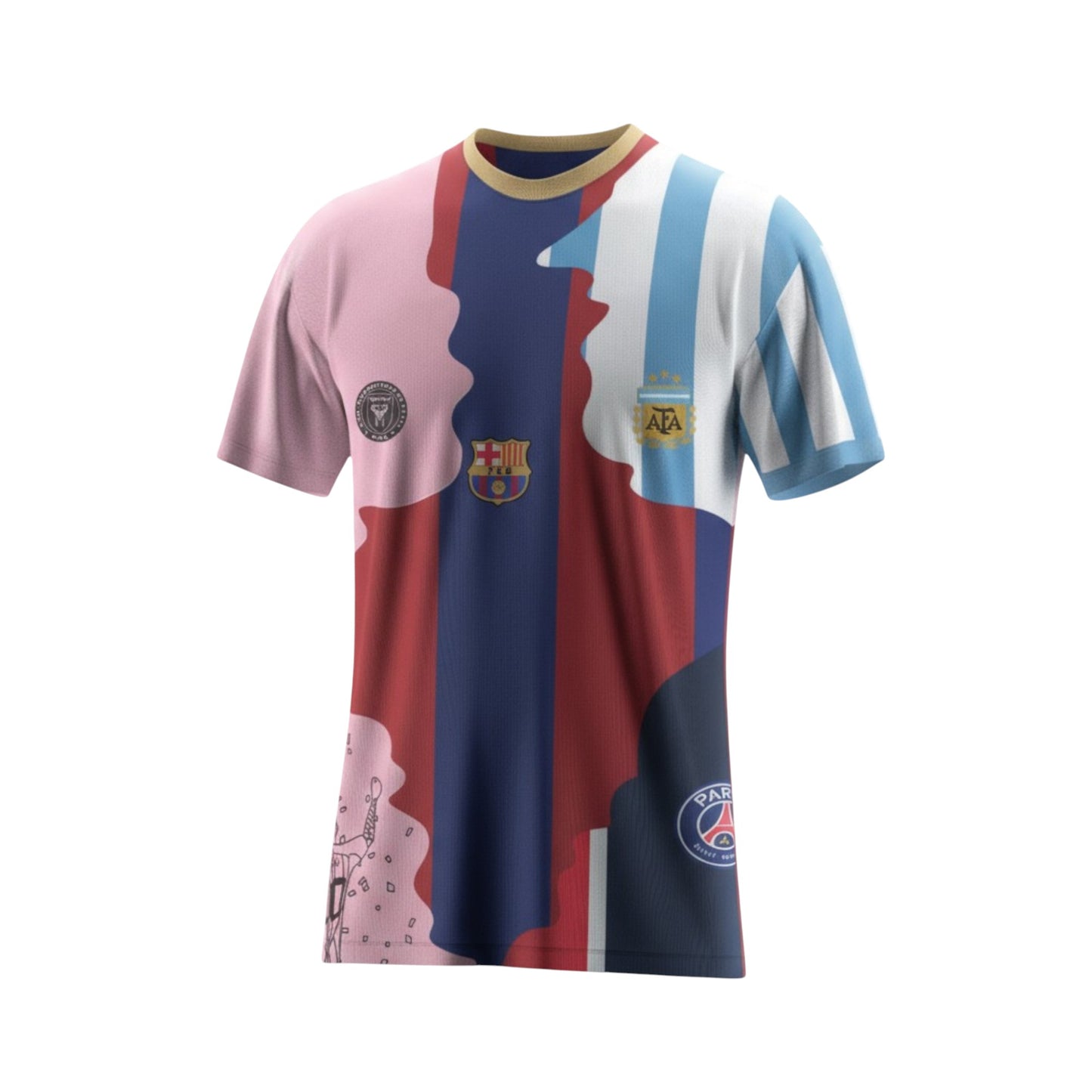 Jersey Messi Leyenda Fútbol Sport Playera Hombre