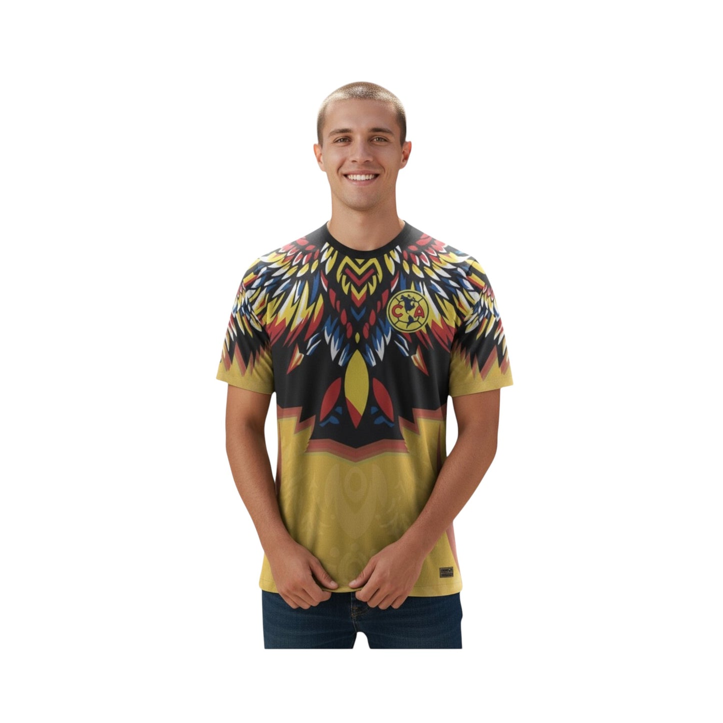 Jersey Águilas América Plumaje Amarillo Playera Fútbol