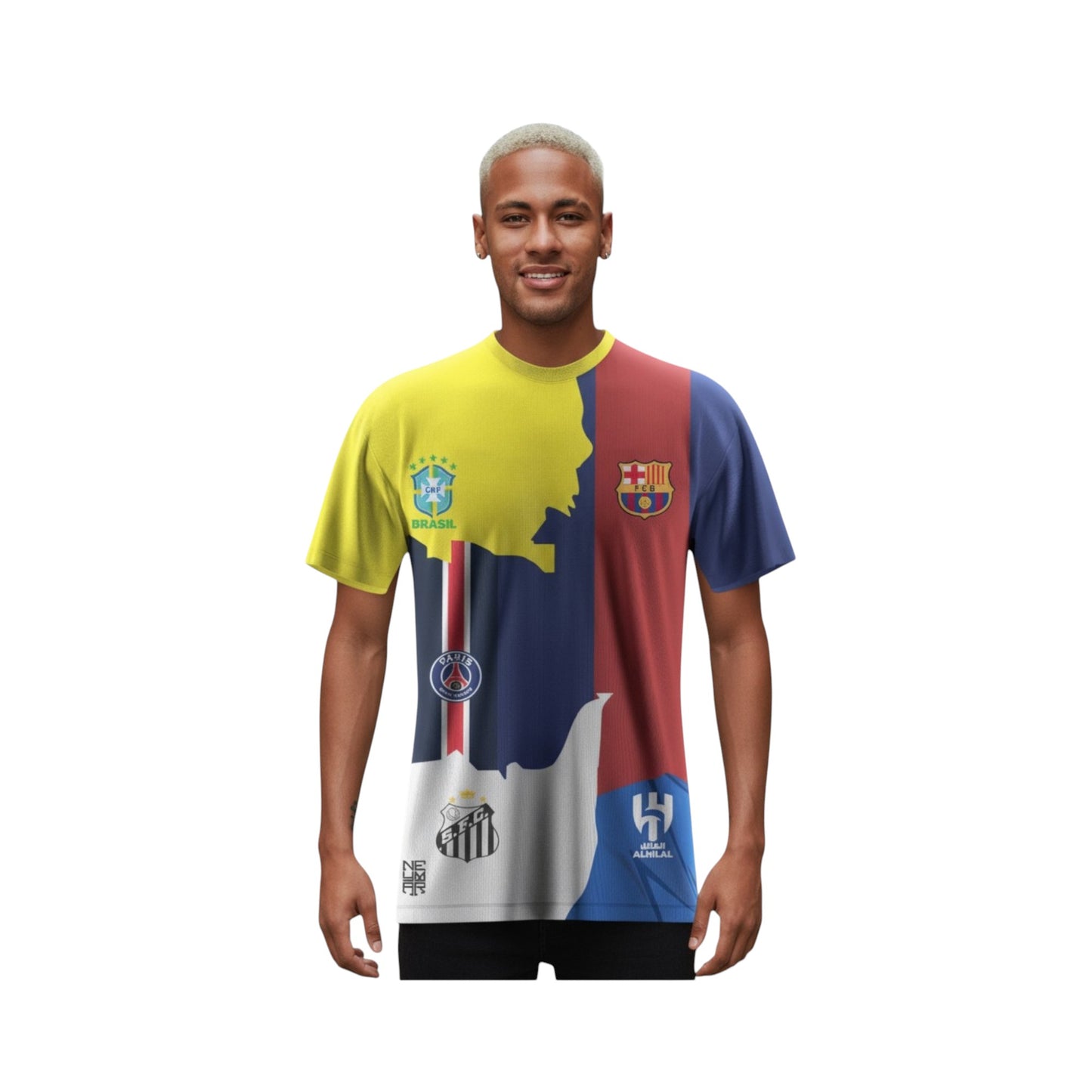 Jersey Neymar Leyenda Fútbol Sport Playera Hombre