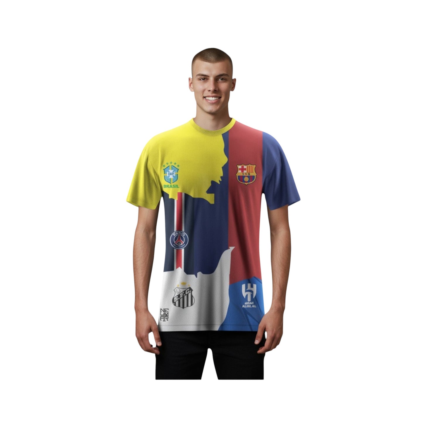 Jersey Neymar Leyenda Fútbol Sport Playera Hombre
