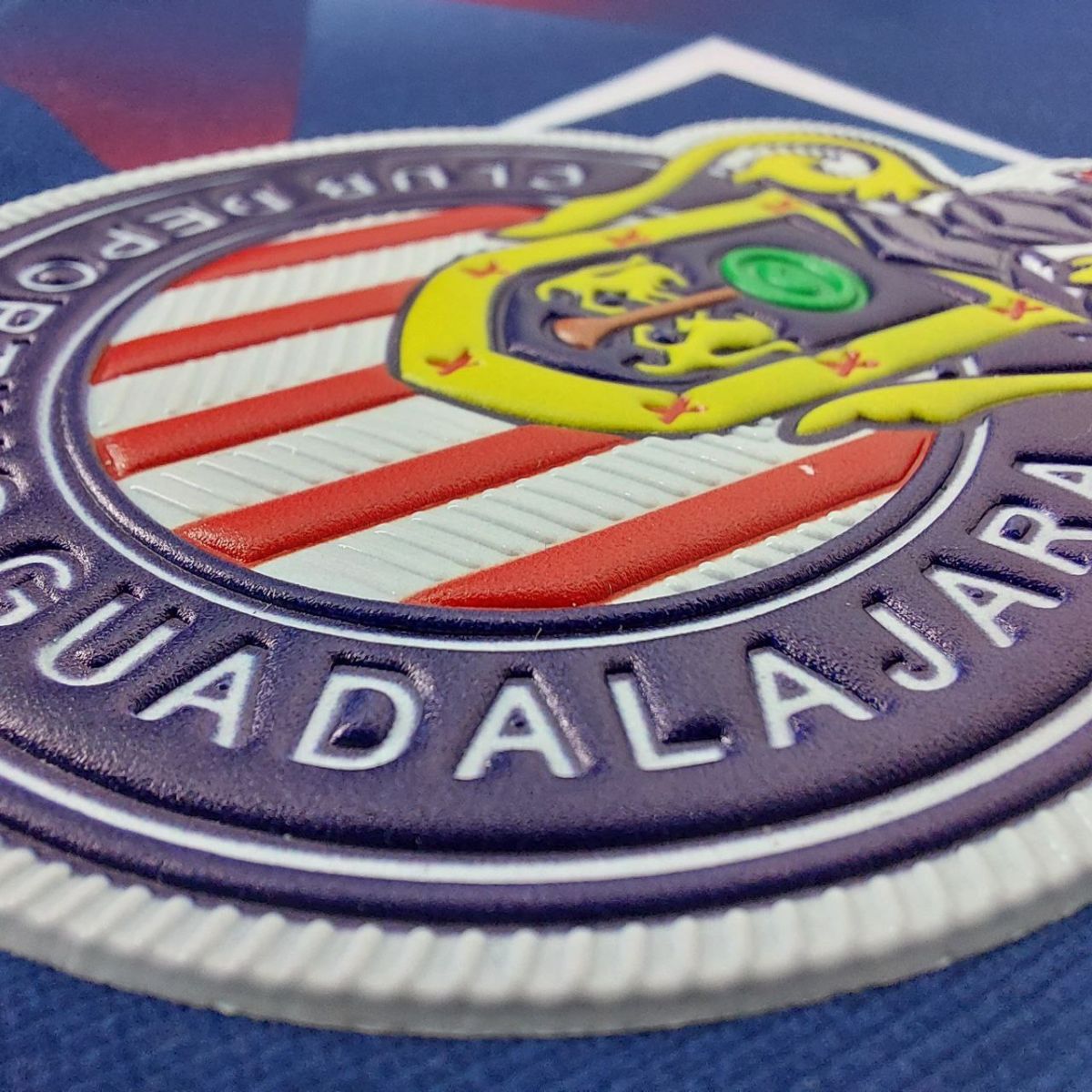 Sudadera Con Gorro Sin Cierre Chivas Del Guadalajara Tridimensional Marino