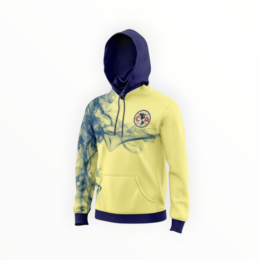 Sudadera Con Gorro Sin Cremallera Club América Humo
