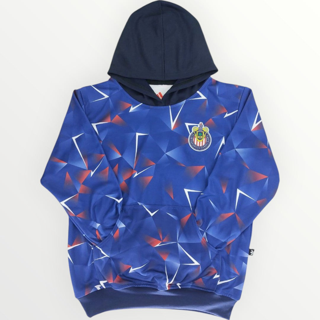 Sudadera Con Gorro Sin Cierre Chivas Del Guadalajara Tridimensional Marino