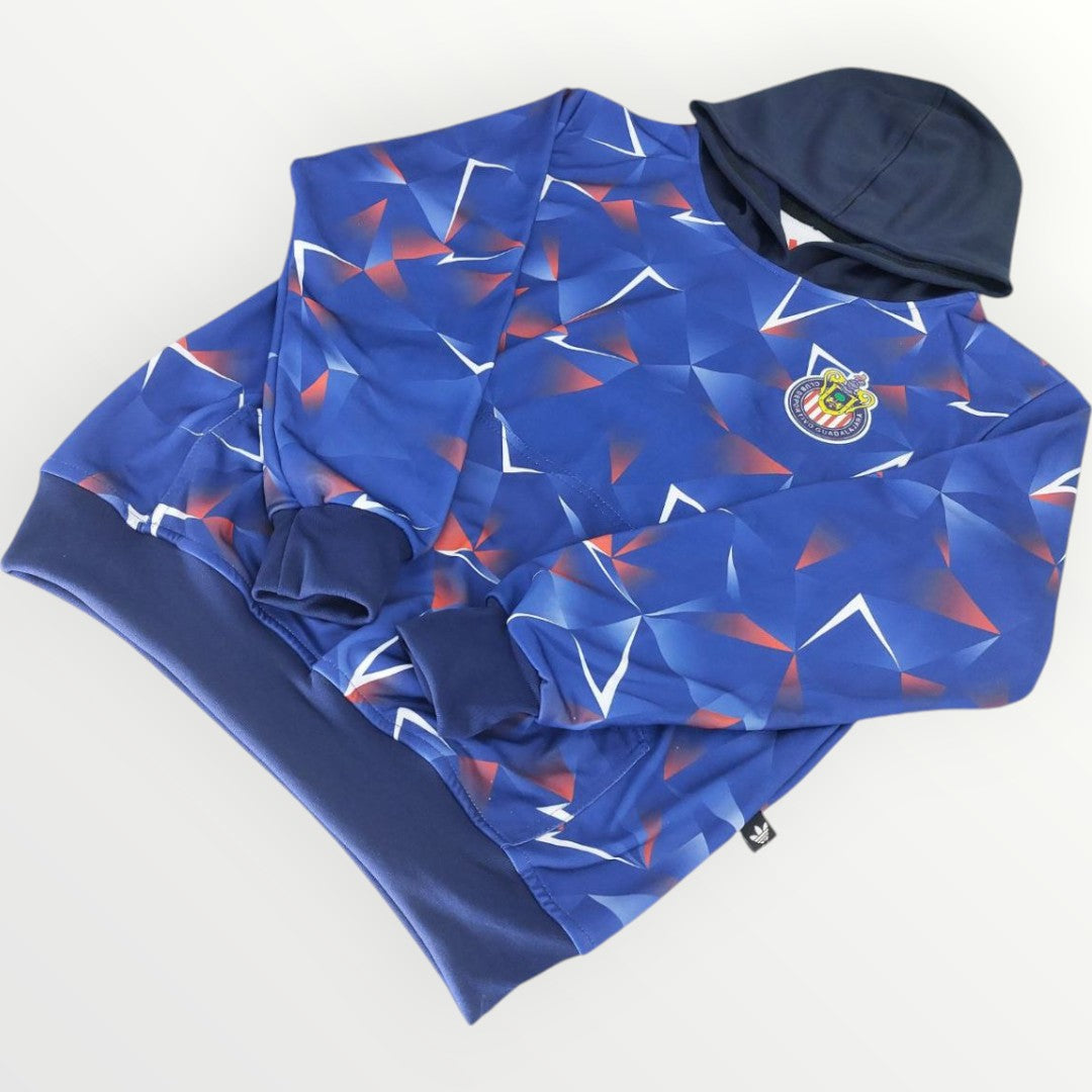 Sudadera Con Gorro Sin Cierre Chivas Del Guadalajara Tridimensional Marino