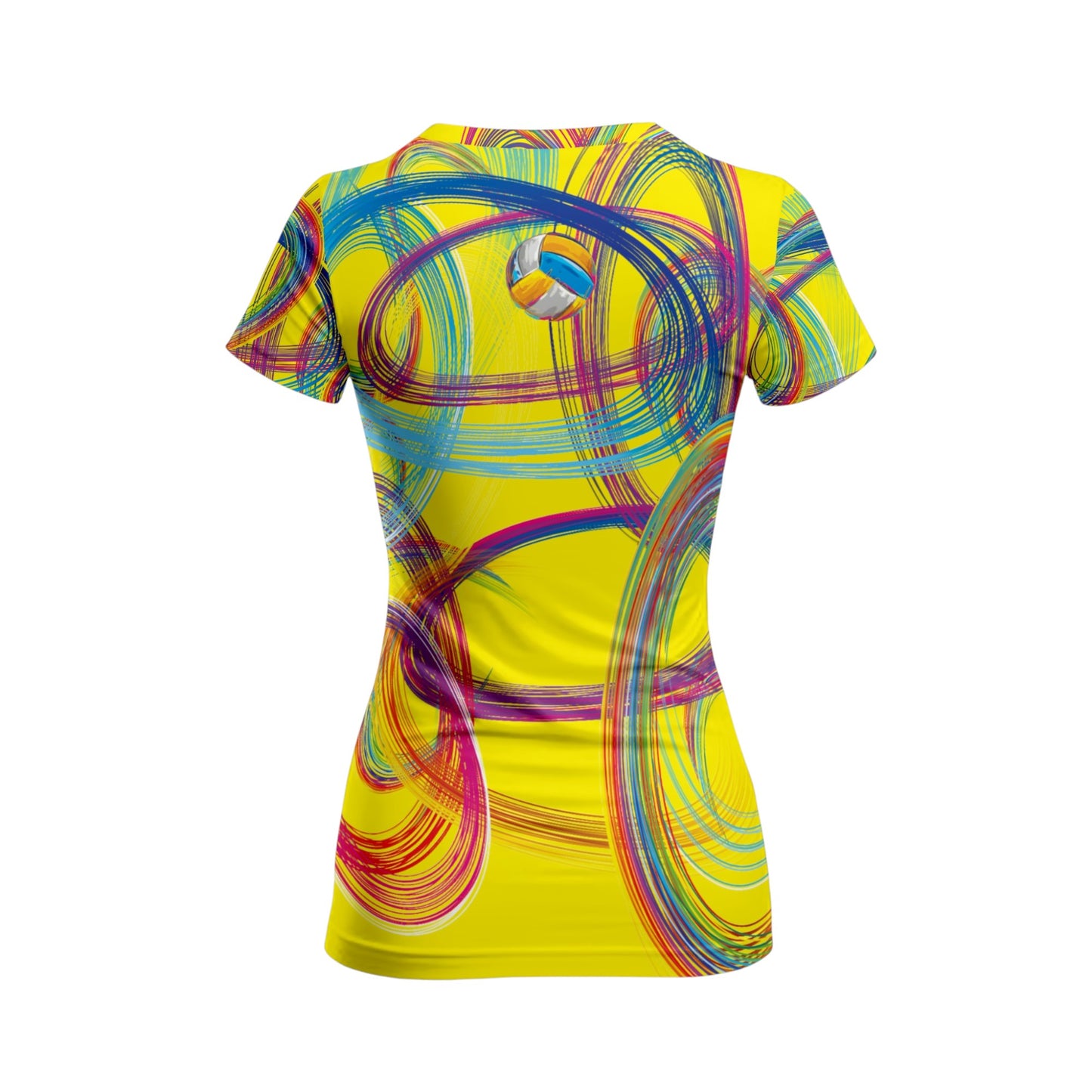 Jersey Voleibol Multicolor Aros Mujer Playera Deportiva Gym