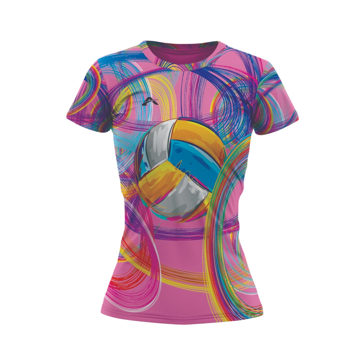 Jersey Voleibol Multicolor Aros Mujer Playera Deportiva Gym