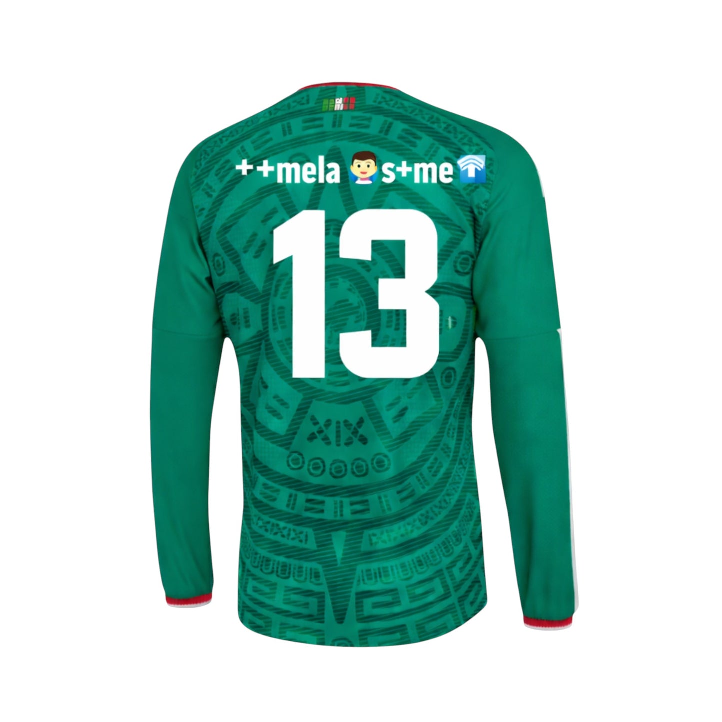 Jersey México Playera Albur V. Fan Verde Mundial Hombre Manga Larga