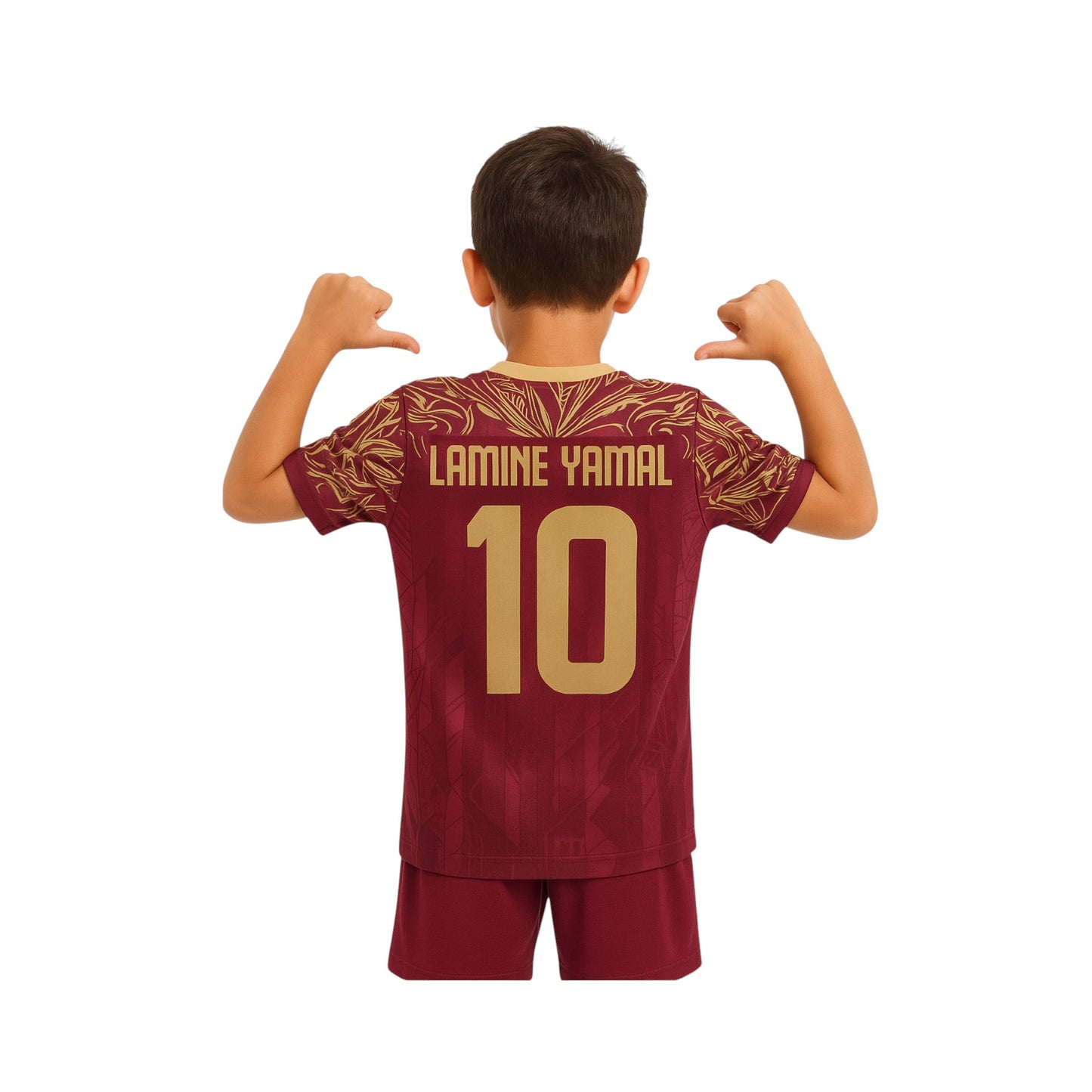 Jersey Lamine Yamal Barça Vino Fútbol Sport Playera Hombre