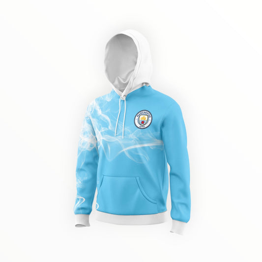 Sudadera Con Capucha Sin Cierre Manchester City Humo