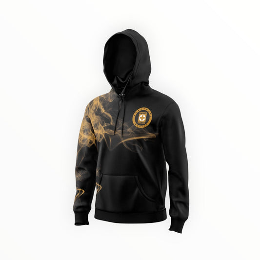 Sudadera Con Capucha Sin Cierre Club Cruz Azul Humo Dorado