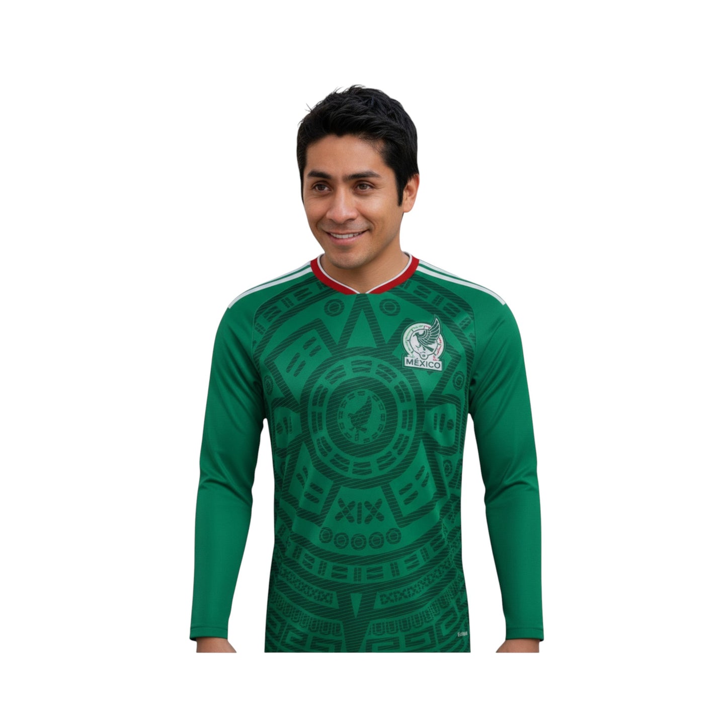 Jersey México Playera Albur V. Fan Verde Mundial Hombre Manga Larga