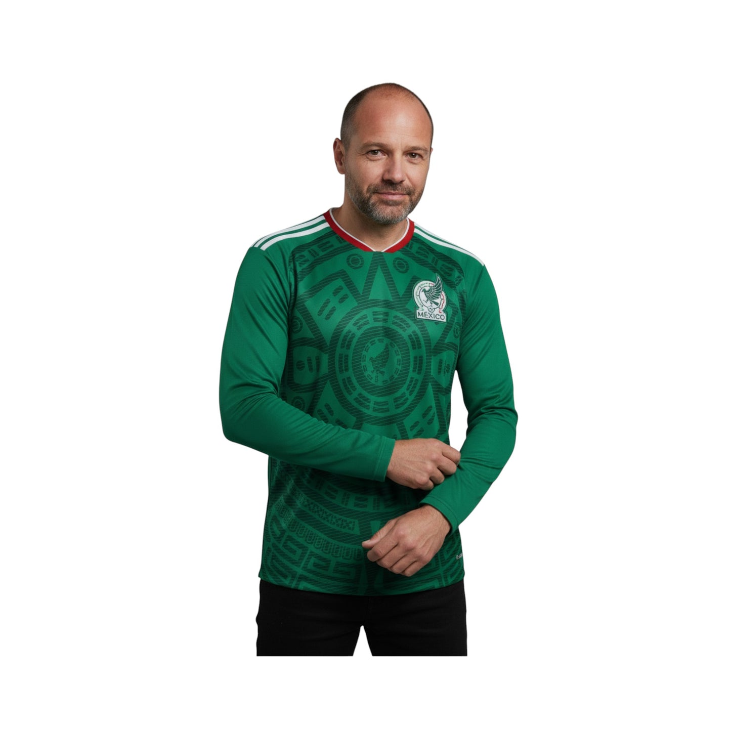 Jersey México Playera Albur V. Fan Verde Mundial Hombre Manga Larga